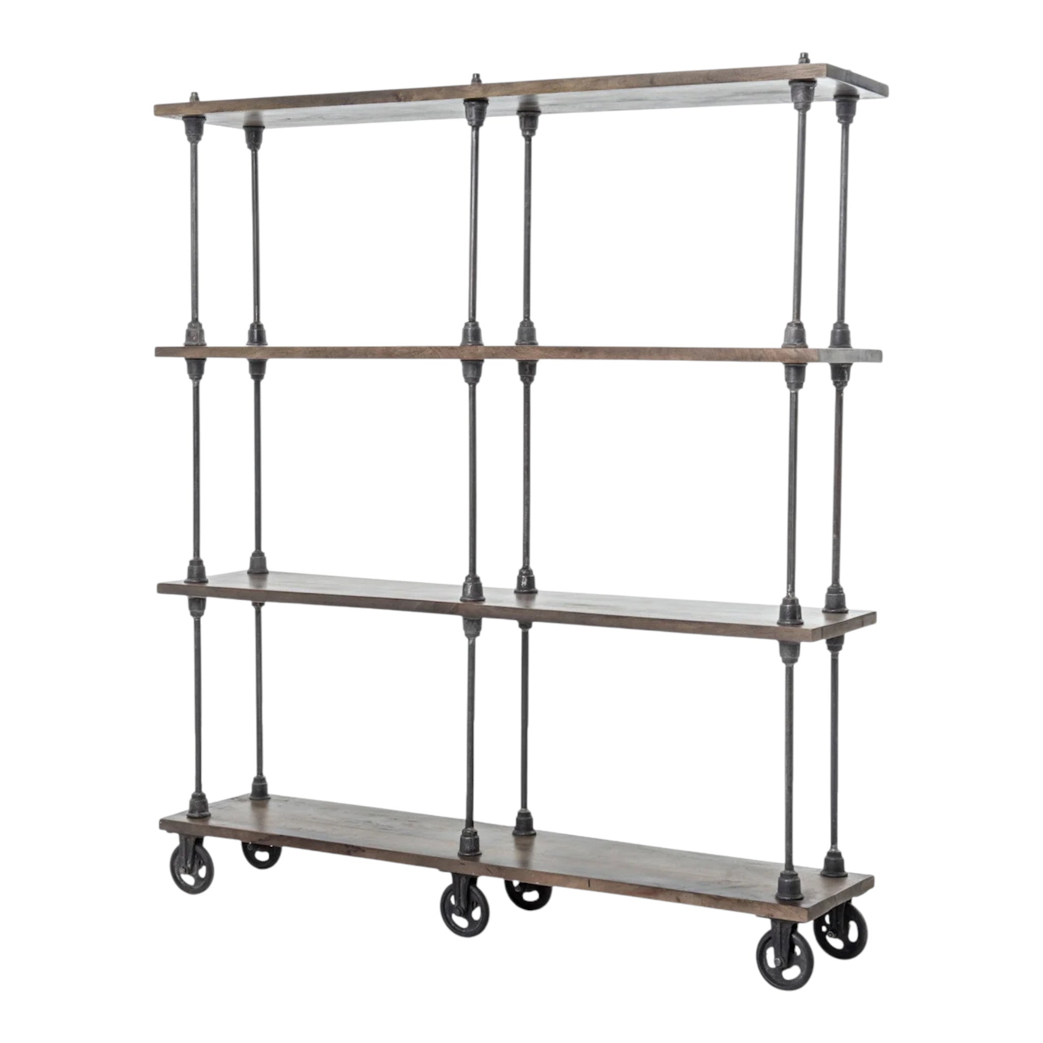 Rockwell Iron Bookshelf Iron/Mango Wood