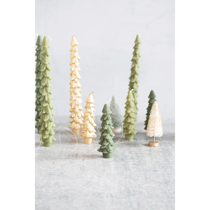 5" Unscented Tree Shaped Taper Candles, Set of 2