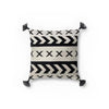 Black and Ivory Outdoor Pillow- Set of 2