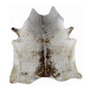 Brown and White Salt and Pepper Cowhide