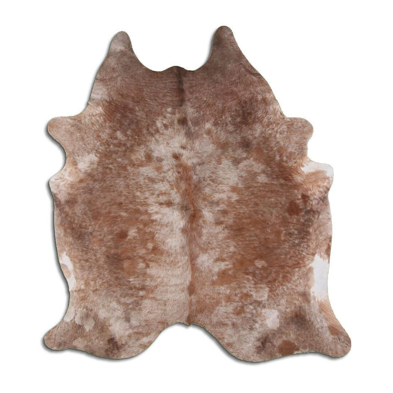 Brown and White Salt and Pepper Cowhide