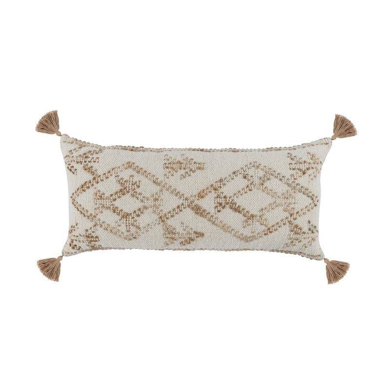 Ivory Pattern Pillow - Front