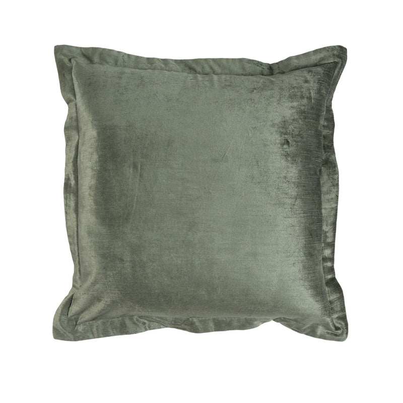Hedge Green Velvet Pillow