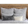 Grey Embroidered Pillow Sham