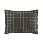 Grey Plaid Duvet Set - Pillow Sham