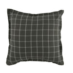 Grey Plaid Duvet Set - Pillow Sham