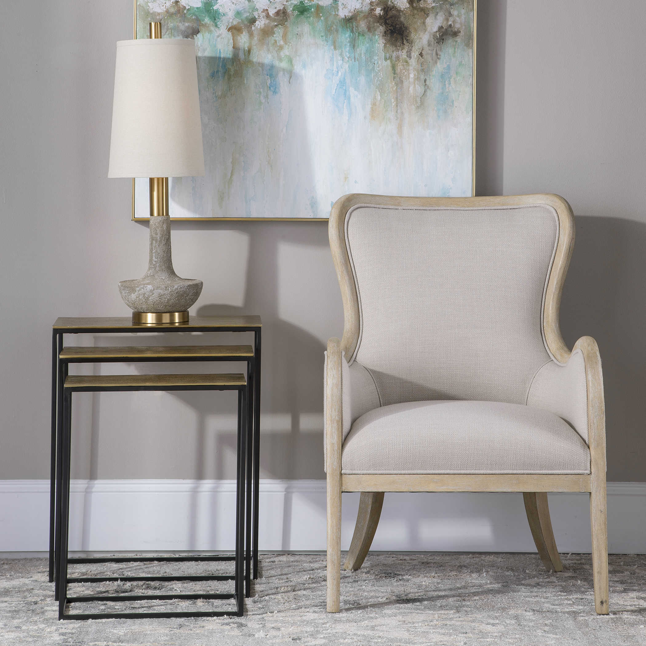 Iron Nesting Tables - Room View