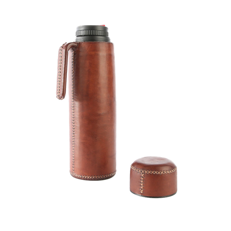Leather Thermos with Handle – Elevated Living Design