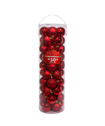 60MM Shatterproof Red Ball Ornaments