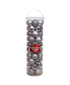 60MM Shatterproof Silver Ball Ornaments