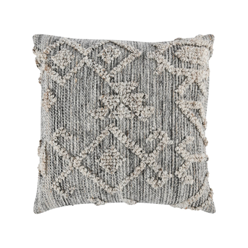 Tundra Gray Indoor/Outdoor Pillow - Front