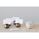 Metal Bell Place Card Holders - Set of 4